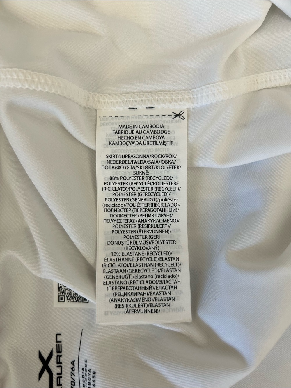 RLX Ralph Lauren Golf Skort Women's Size L White Golf Tennis Pickleball Gym - Picture 10 of 11